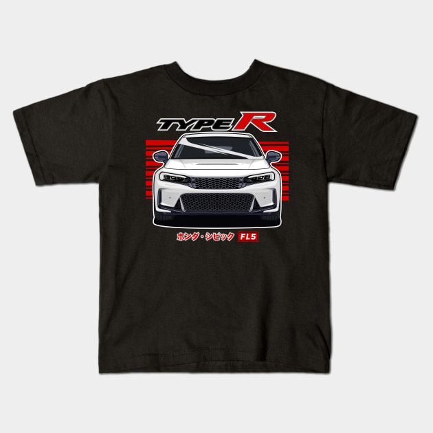 Civic Type R FL5 Kids T-Shirt by WINdesign